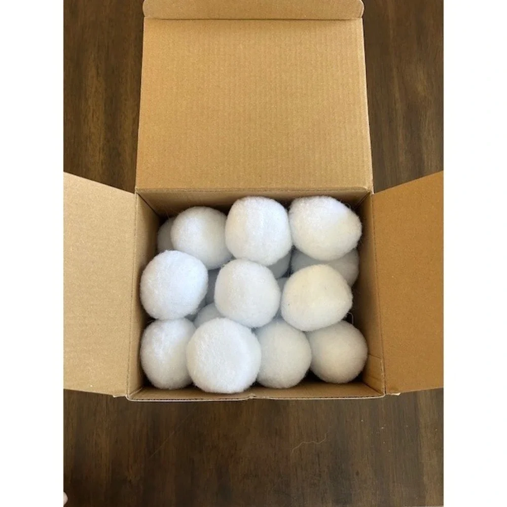 36 Pcs Indoor Snow Fake Ball Fight Snowballs Elf Pets Christmas Holiday Toy‎